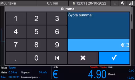 Maksun jakaminen kassalla